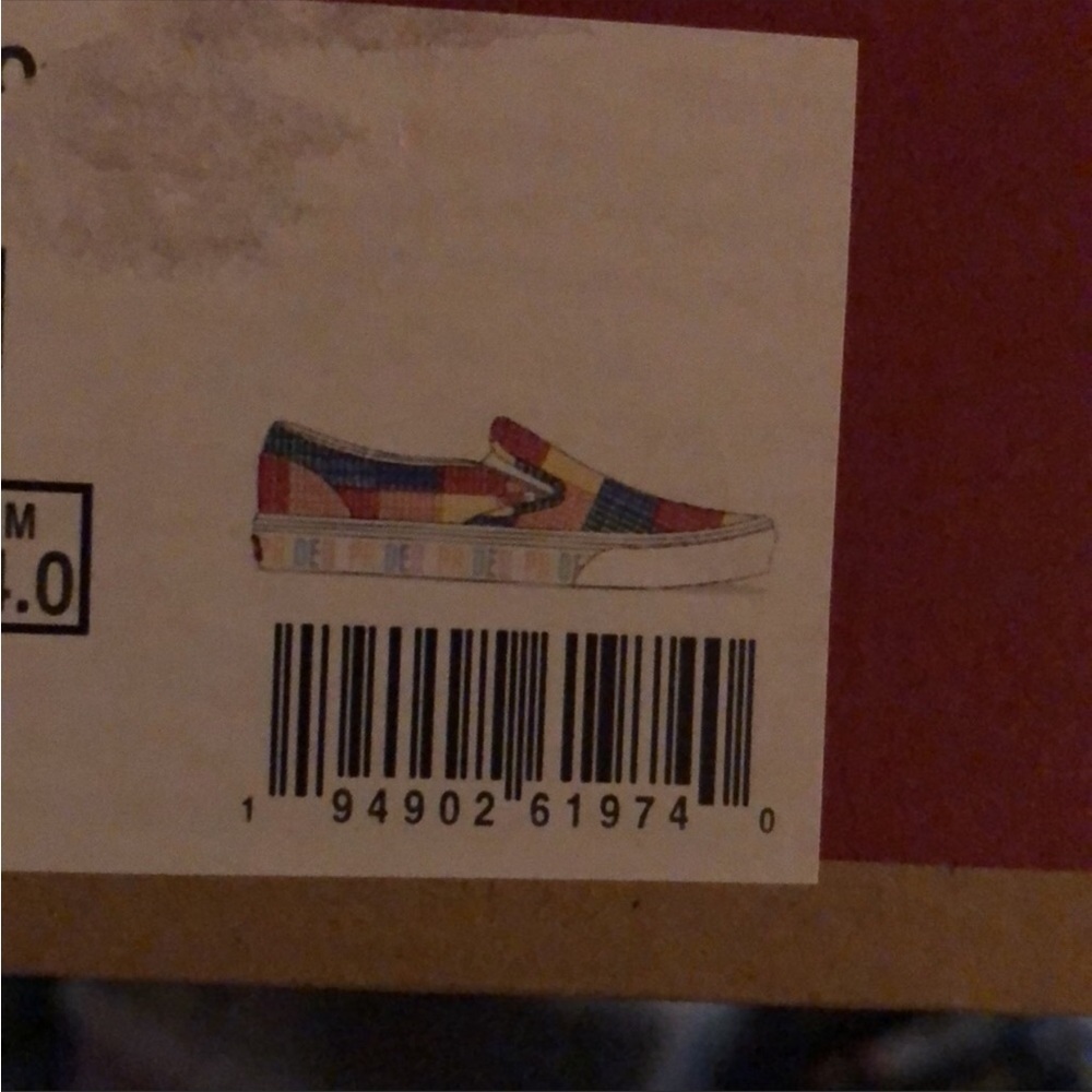 Van's Rainbow Pride Slip on Shoes New with Tags Gorgeous! LQBTQ+ MultiHP - Picture 12 of 15